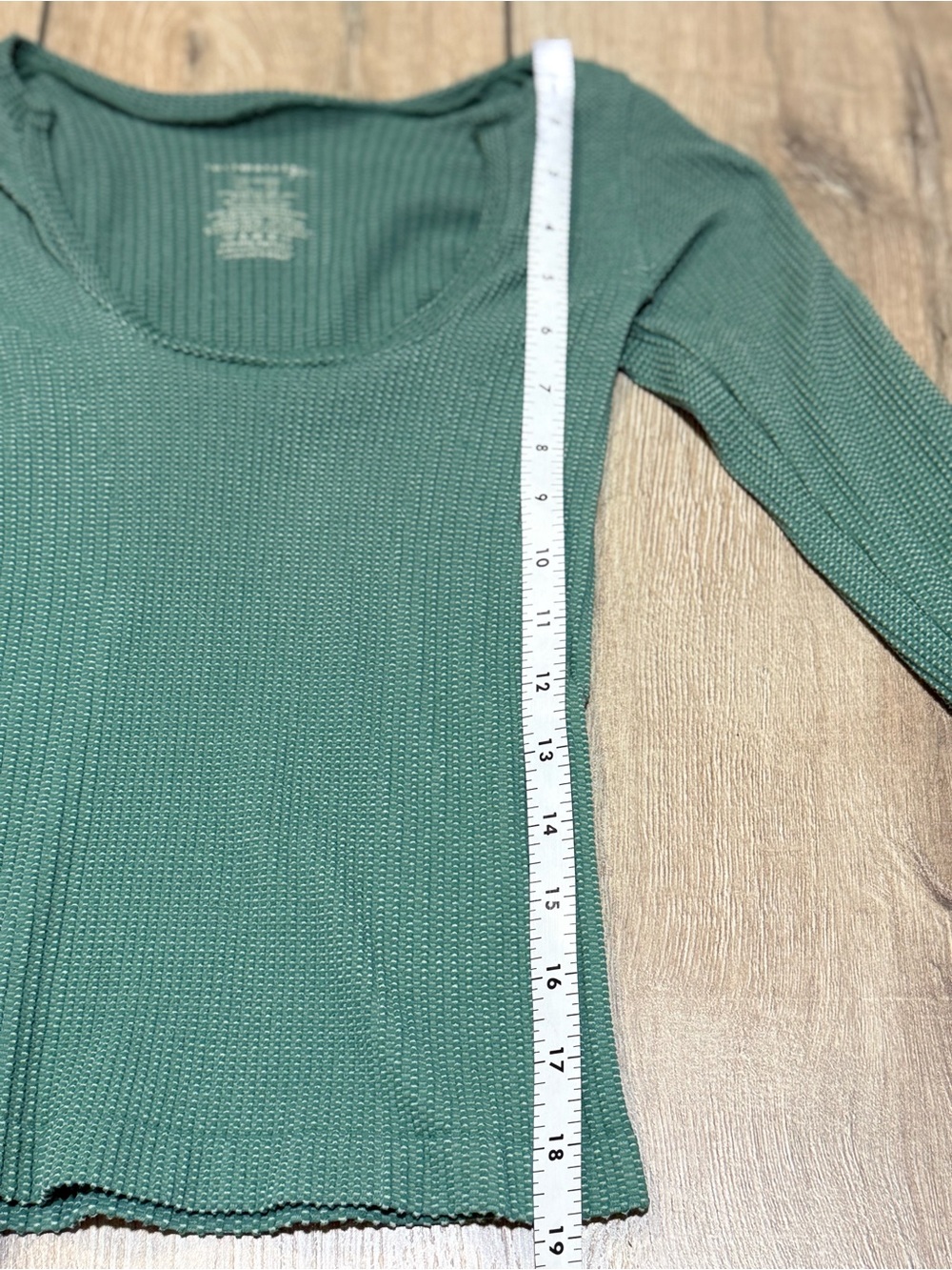 Free People Green Clean Slate Seamless Long Sleeve Layering Top XS/S - Picture 11 of 16